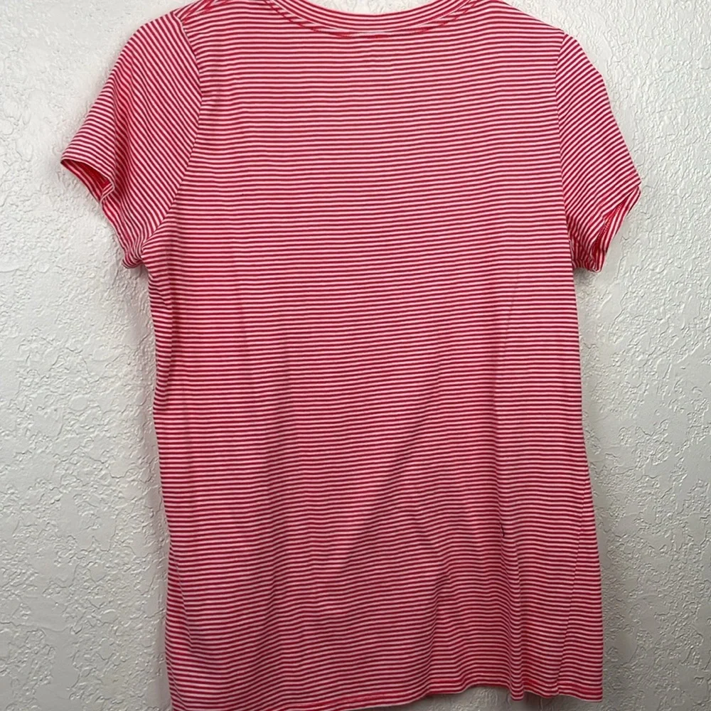 Gap v neck striped tee red and white - Picture 7 of 7